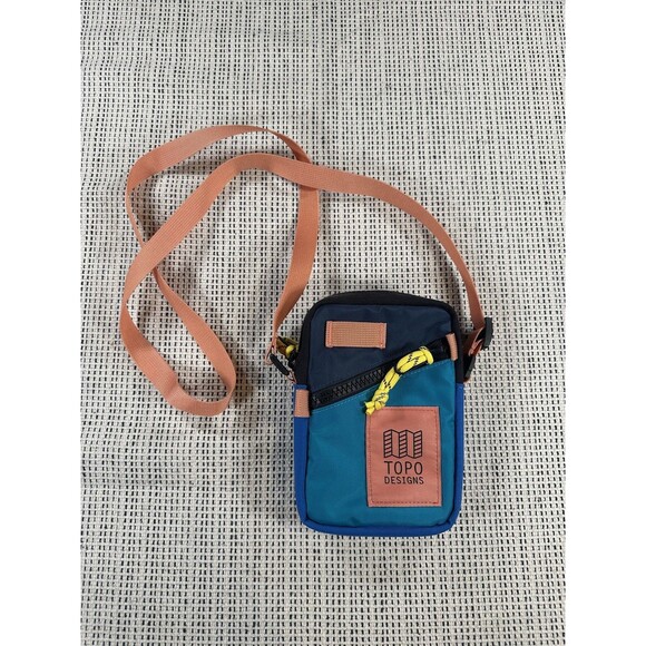 Topo Designs Mini Shoulder Bag One Size, Blue Multicolor Shoulder Bag - Picture 1 of 14